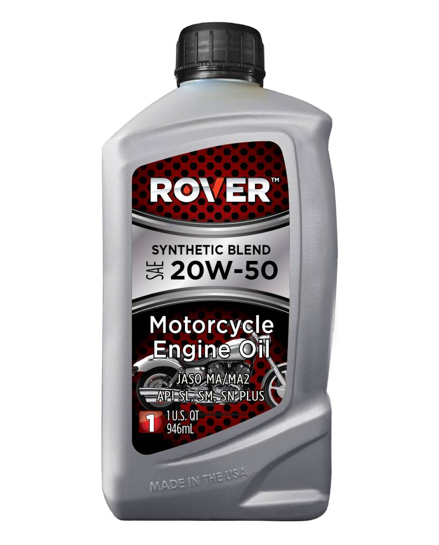 ROVER Synthetic Blend 4T SAE 20W-50 Motorcycle Engine Oil